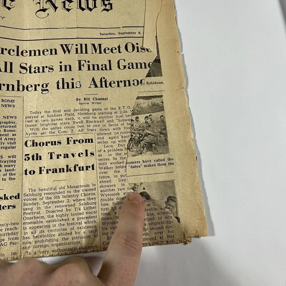 Vintage WWII Red Circle News 71st Newspaper Milton Caniff Comic Sept. 8, 1945